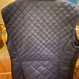 Womens navy puff vest